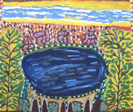 Lake on River-side by Janet Koongotema