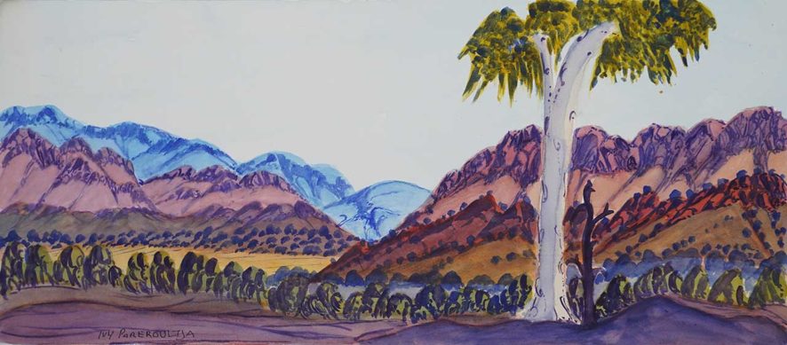 West MacDonnell Ranges near Serpentine Gorge by Ivy Pareroultja