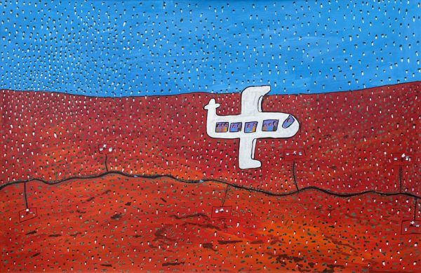 Plane over Grandfathers Country by Lindy Brodie