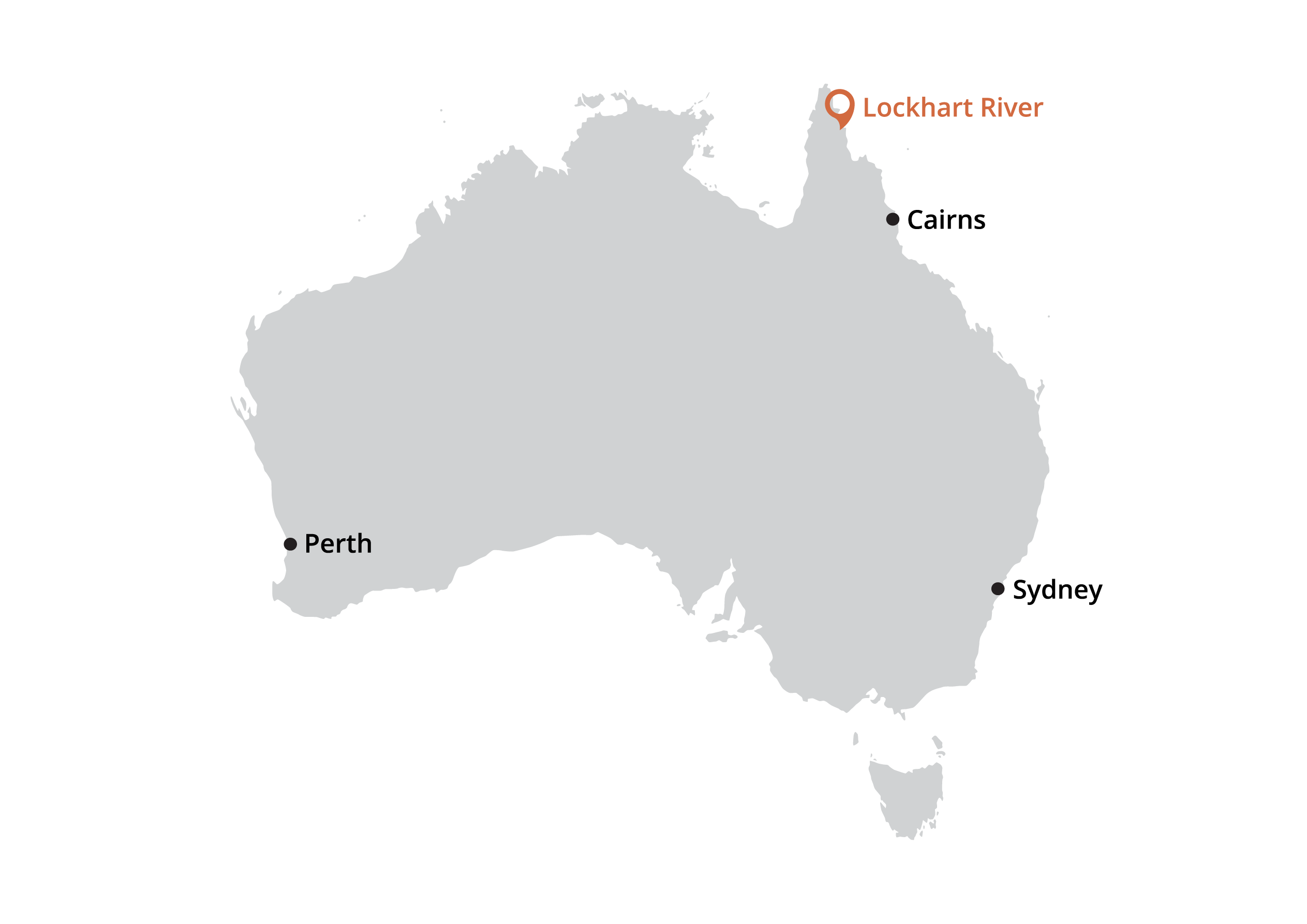 Map of Rosella Namok home at Lockhart River Japingka Australia