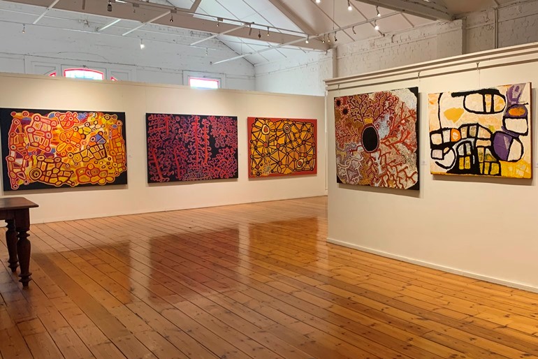 Spinifex artists exhibition at Japingka 2020